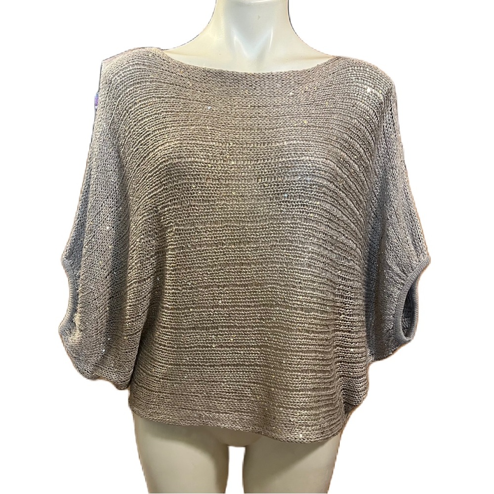 Miricle City Metallic silver sequins Knit Sweater